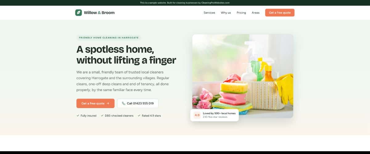 pay monthly website examples