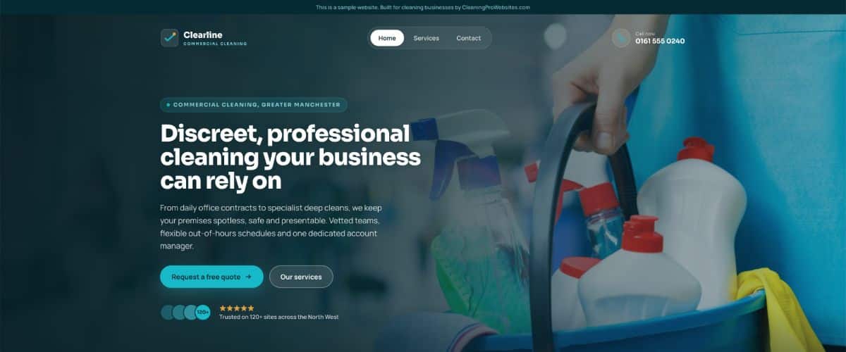 pay monthly website examples, a three page site with an enquiry form